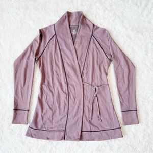 PATAGONIA Woman Organic Cotton Wrap Cardigan Sweater XS Classic Boho Coastal